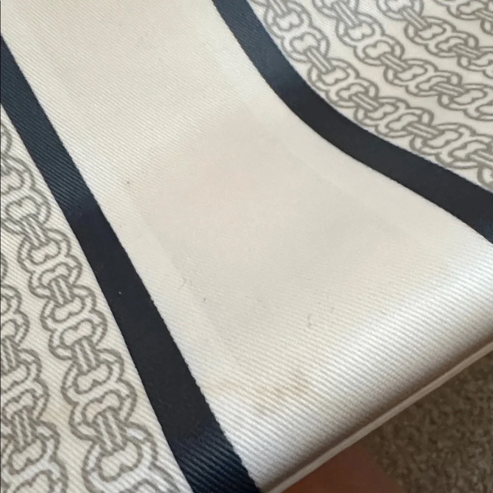 Tory Burch Beige and Black Patterned Tote